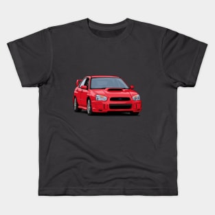 Subaru Impreza WRX STI blobeye gdb (red) Kids T-Shirt